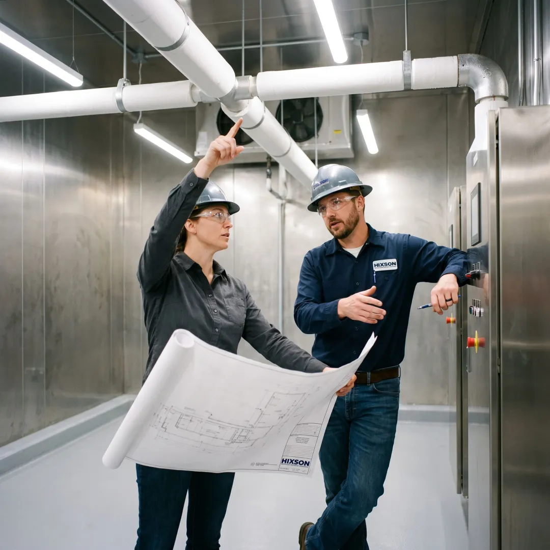 Industrial refrigeration engineering for a cold storage facility