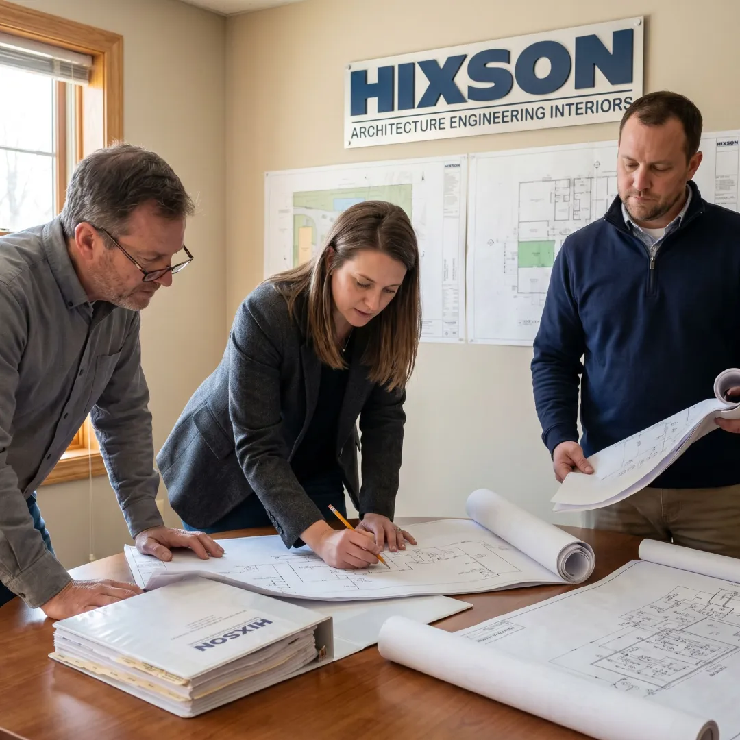 Engineers reviewing refrigeration compliance documents