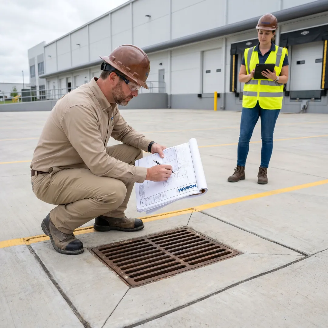 Industrial facility stormwater drainage inspection