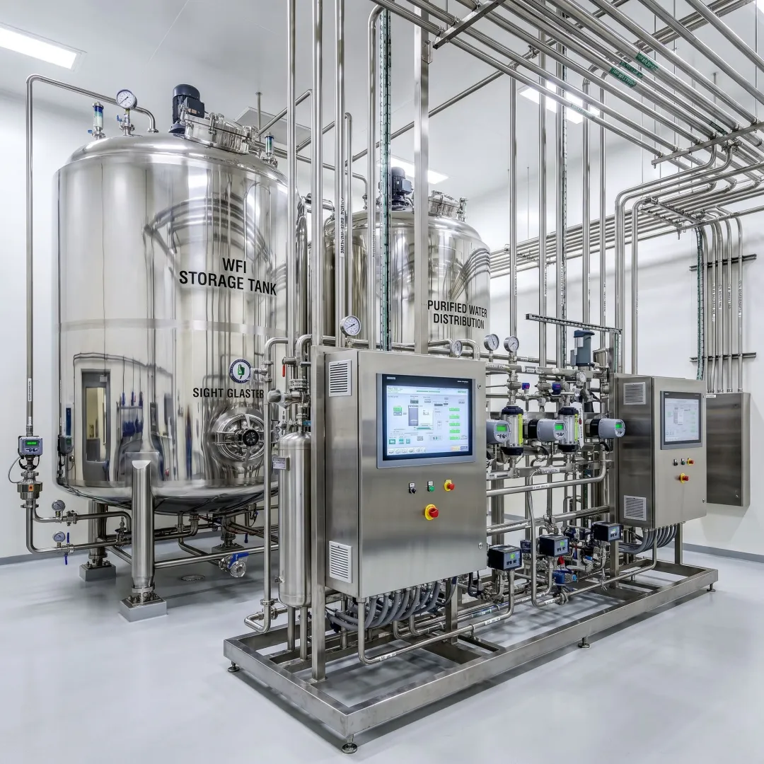 Custom pharmaceutical lab water treatment system design layout