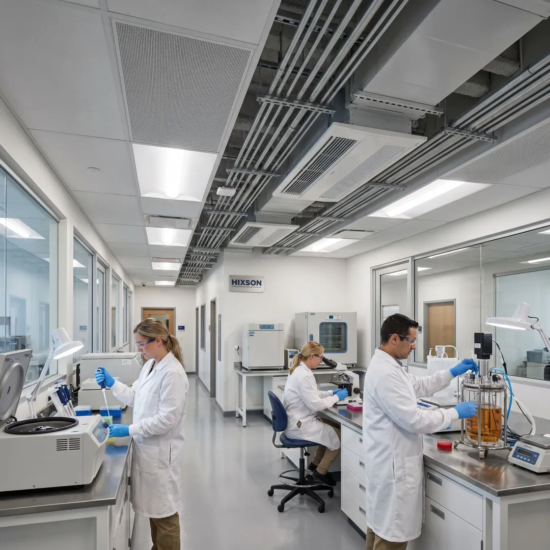 Modern life sciences laboratory and cleanroom facility