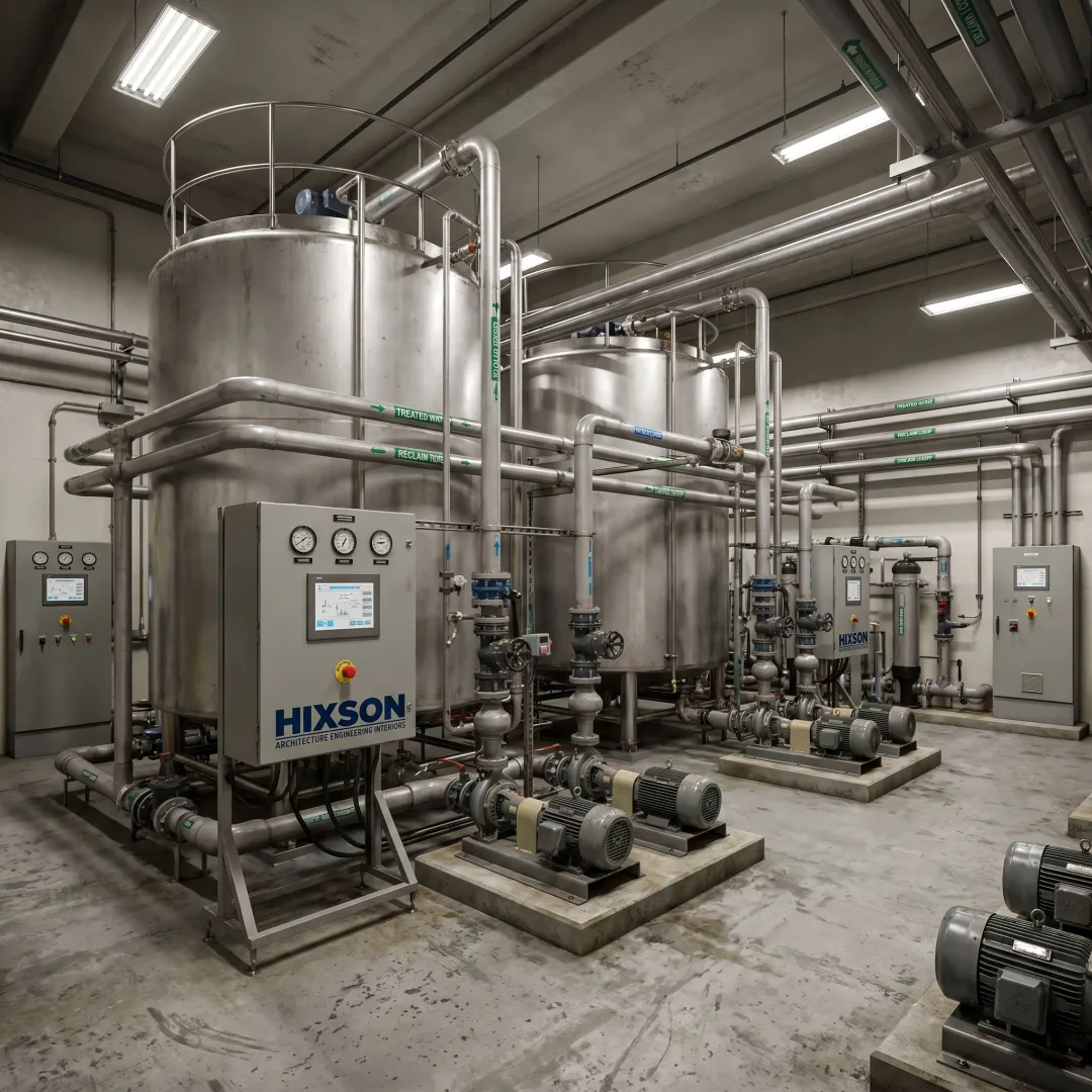 Industrial water recycling system in a manufacturing facility