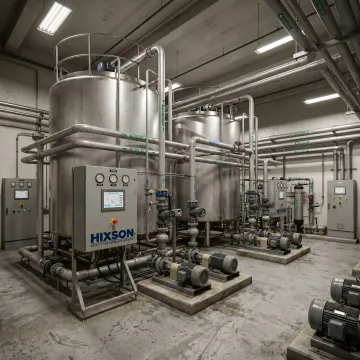 Industrial water recycling system in a manufacturing facility