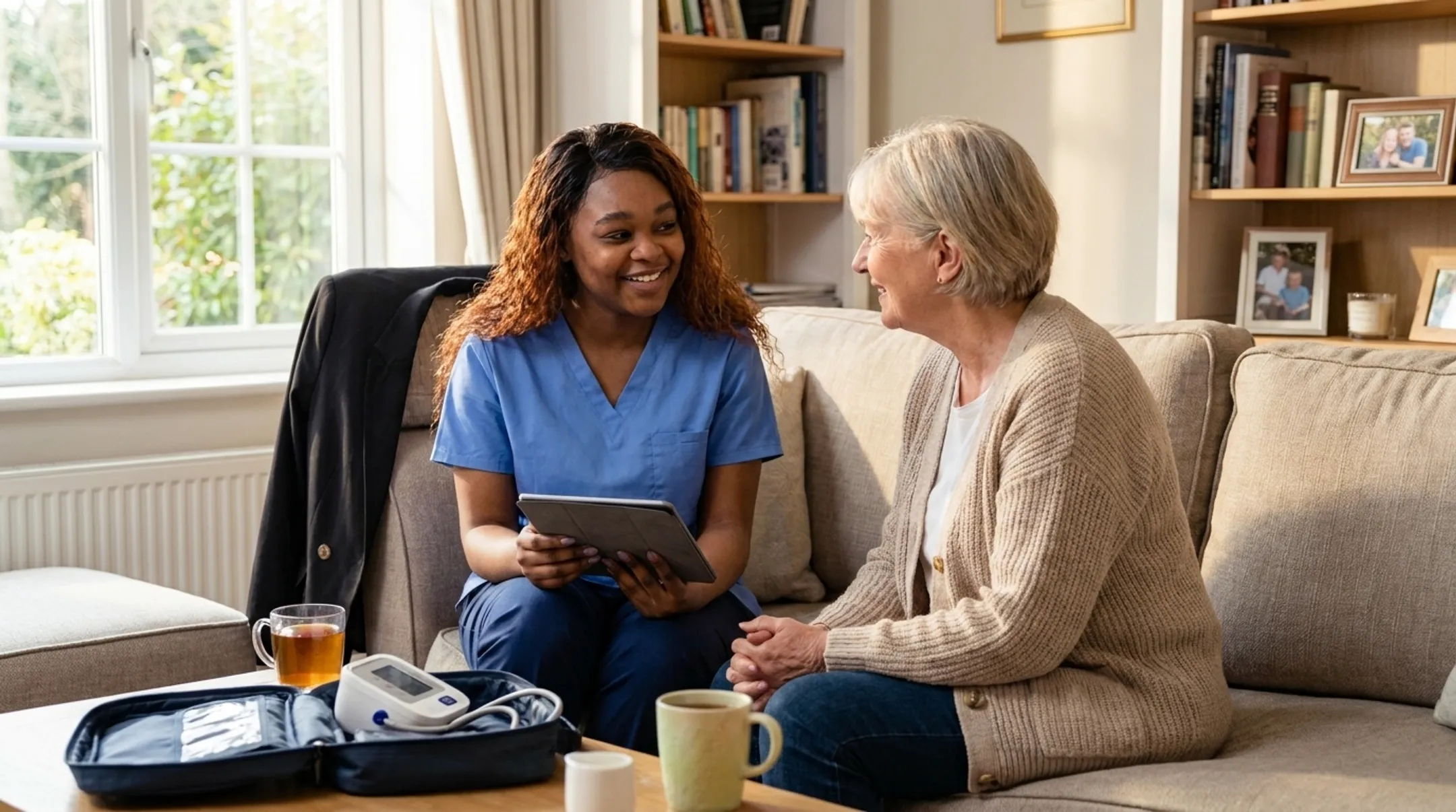 Holistic Direct Primary Care in-home visit consultation with patient