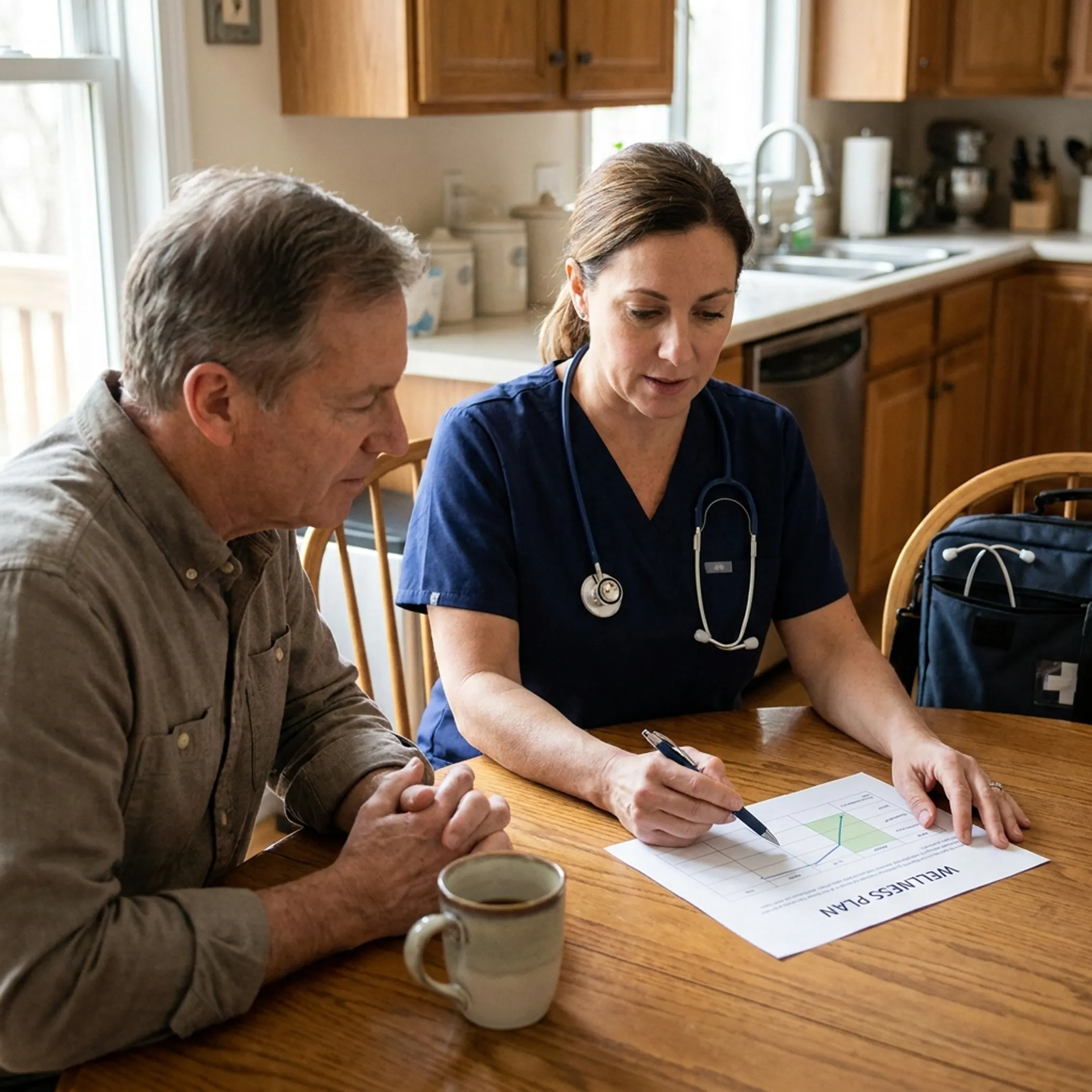 Provider discussing a personalized wellness plan with patient