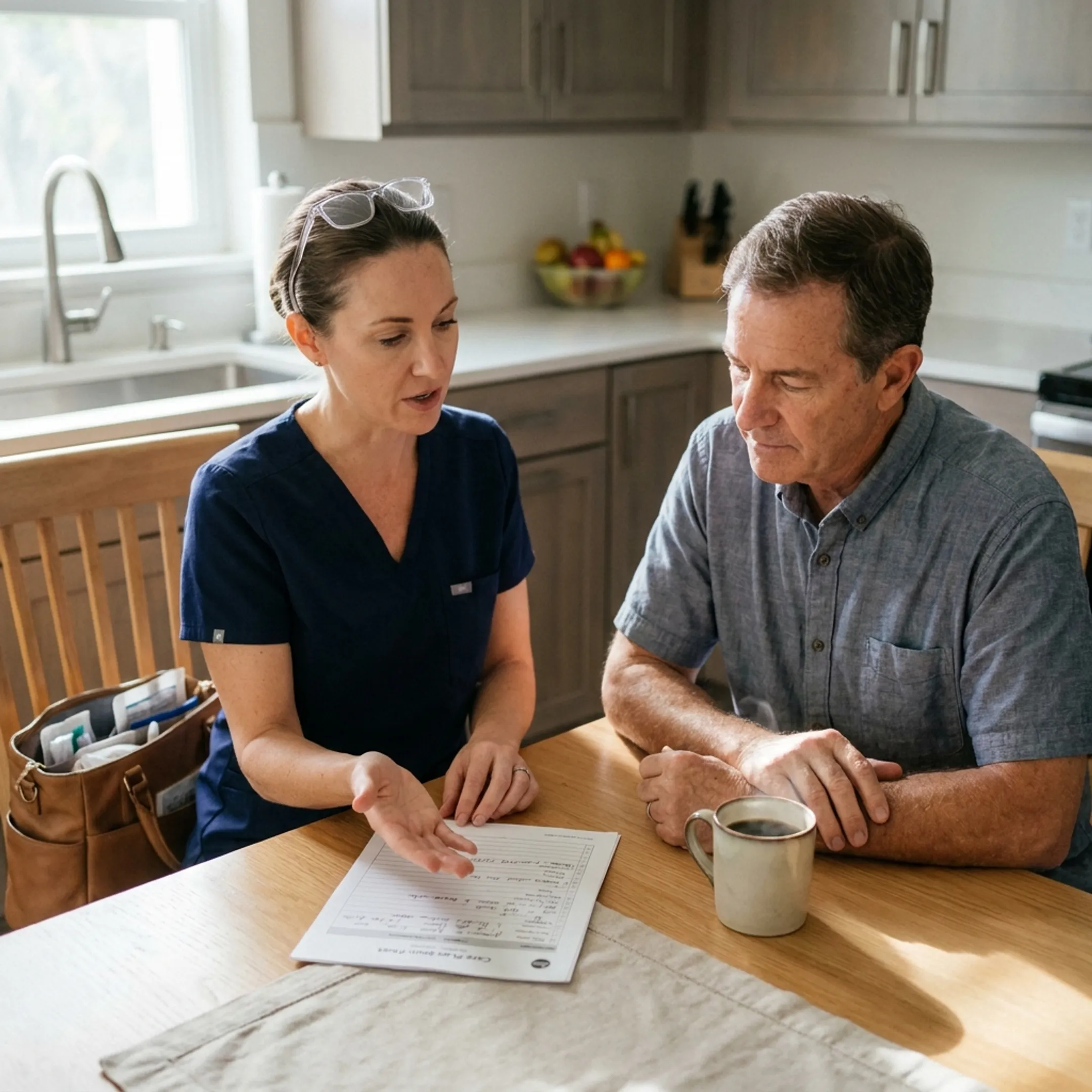 Provider discussing B12 treatment with patient