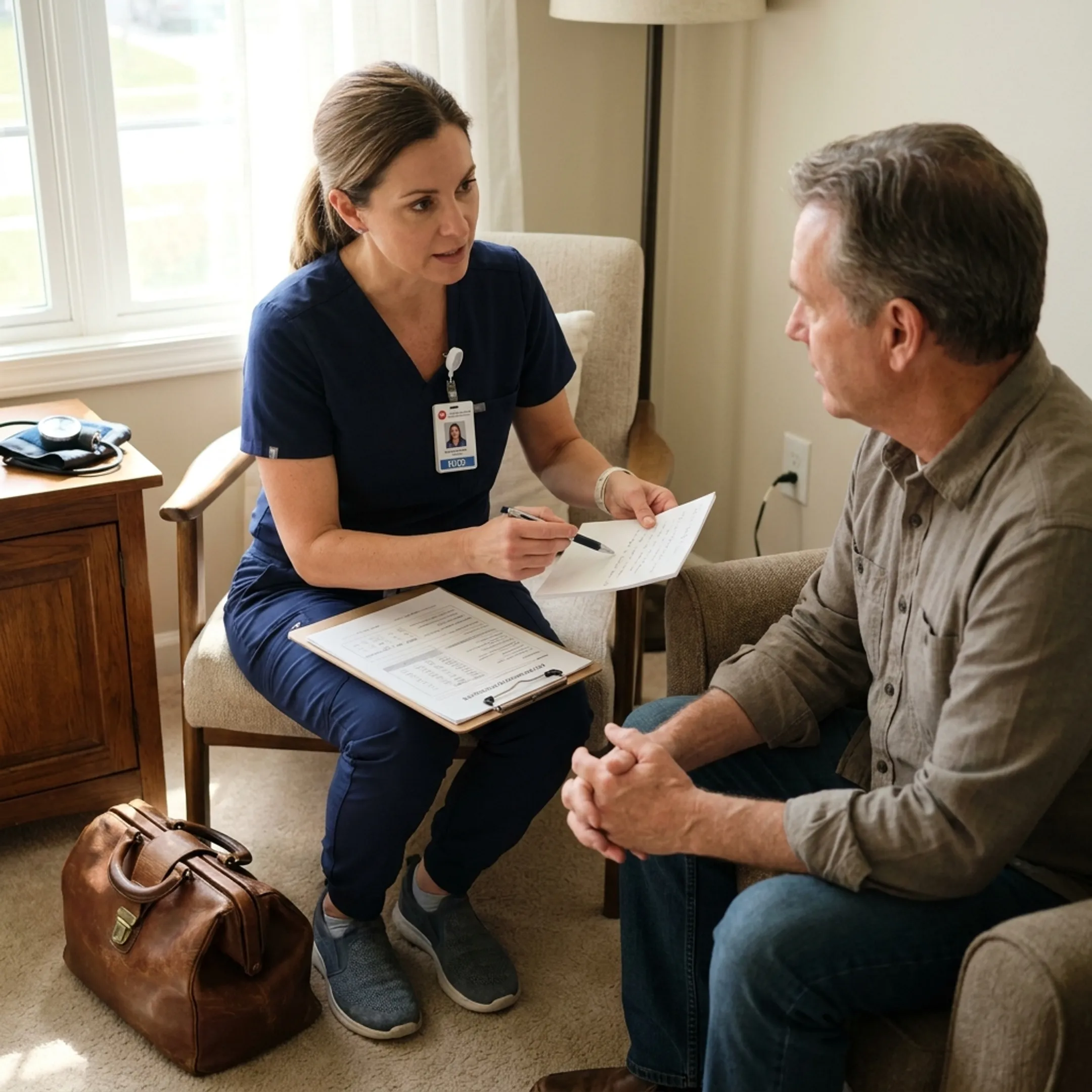 Provider and patient discussing weight-management care options
