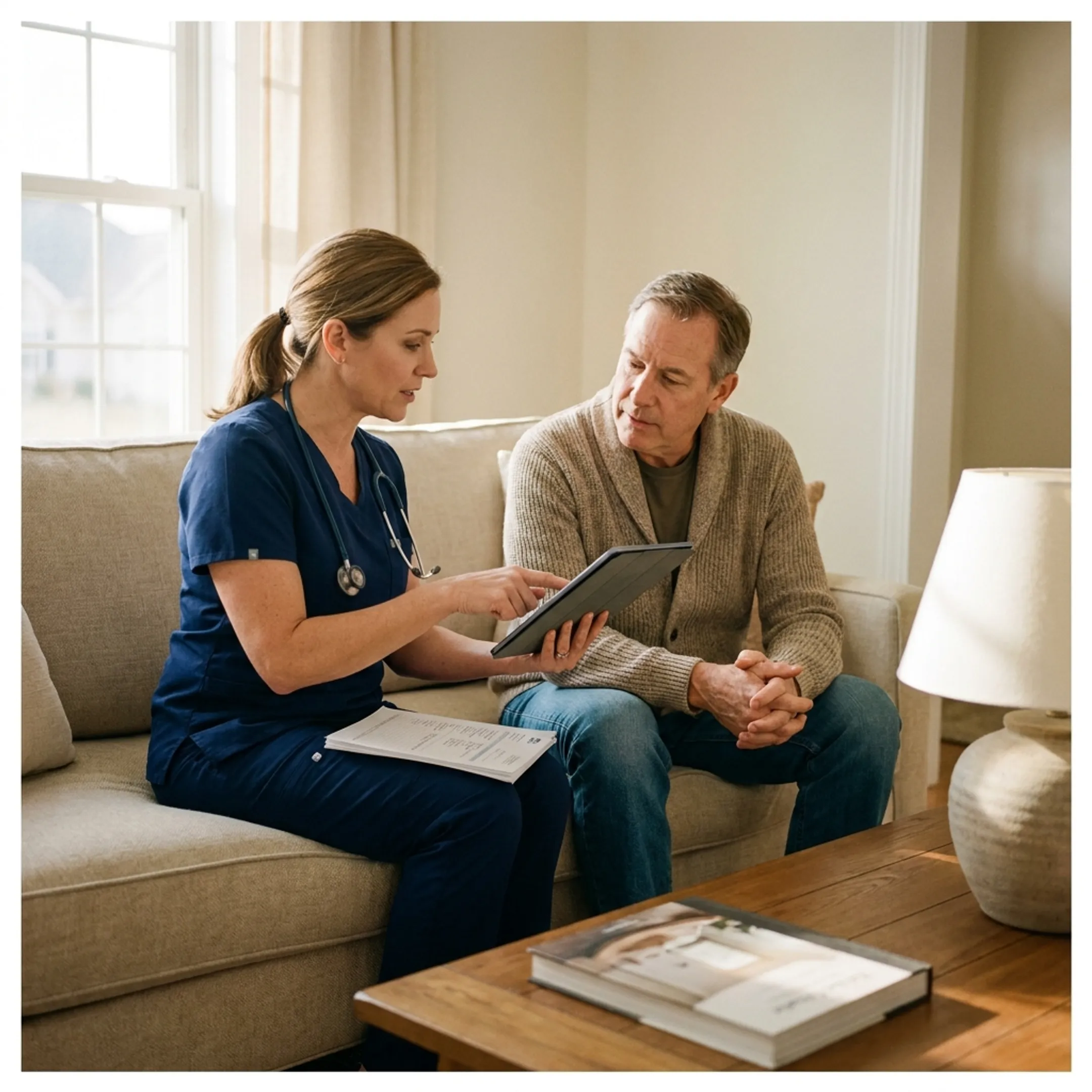 Provider discussing a personalized care plan with a patient