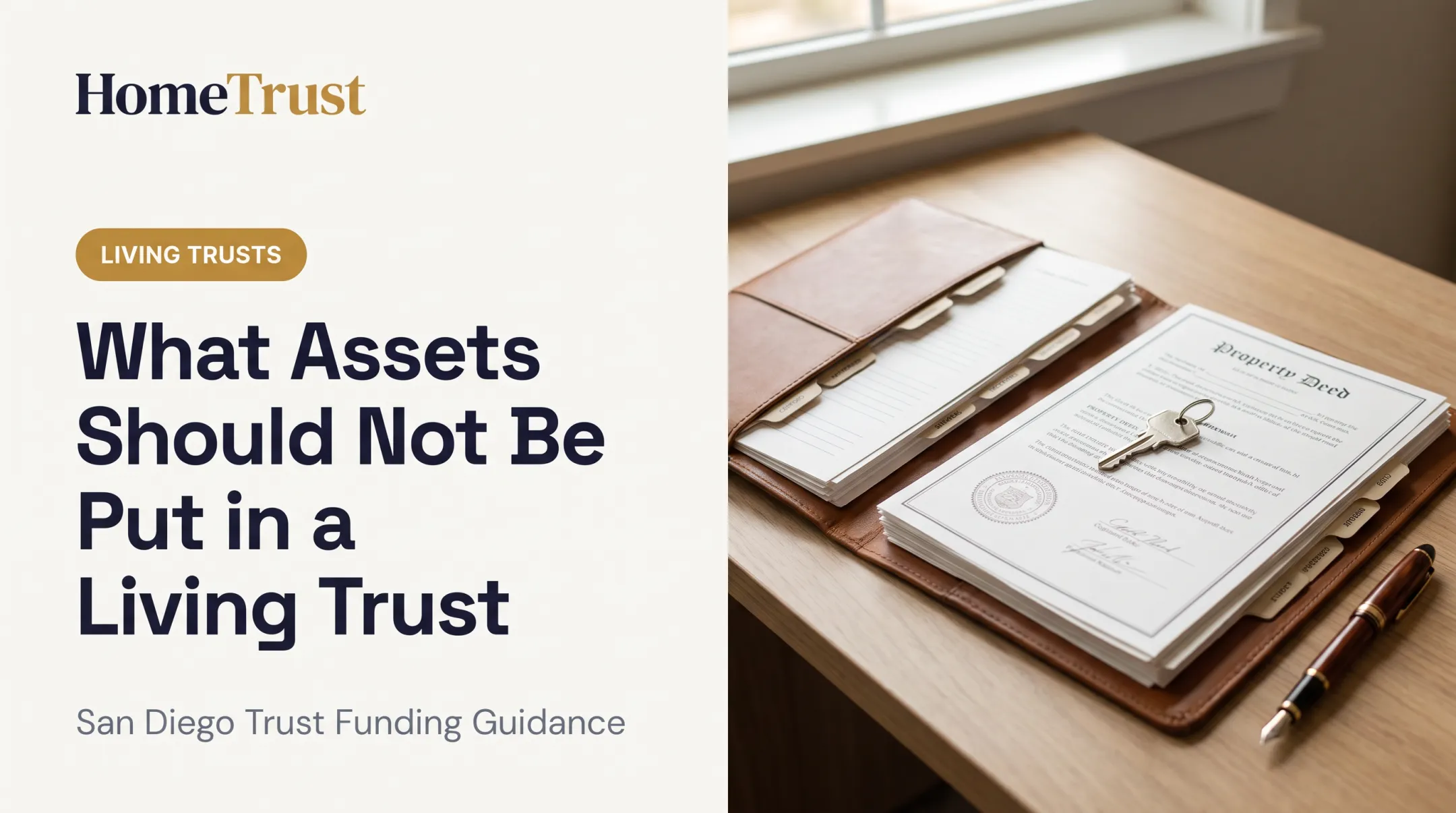 What Assets Should Not Be Put in a Living Trust