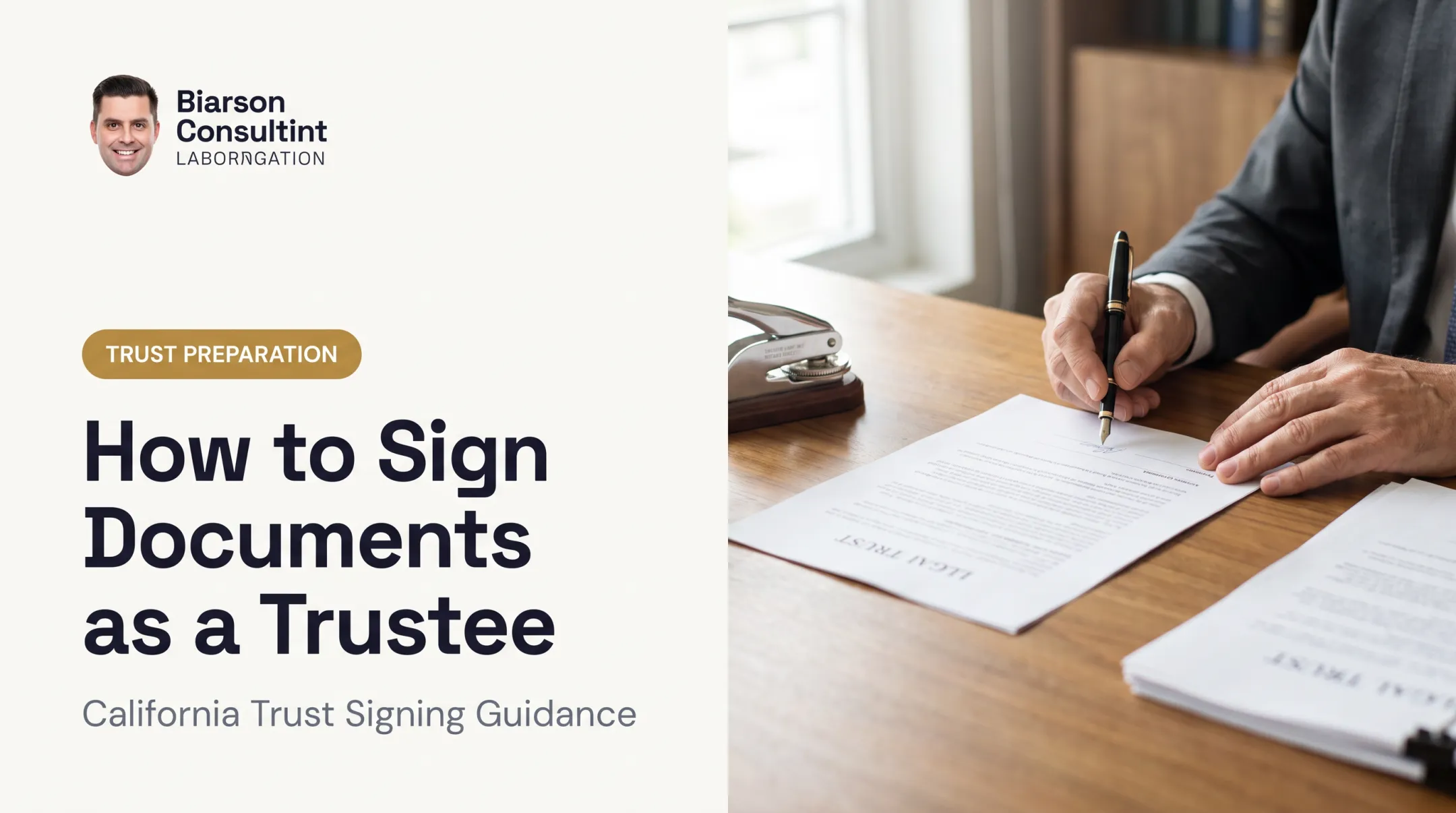 How to Sign Documents as a Trustee