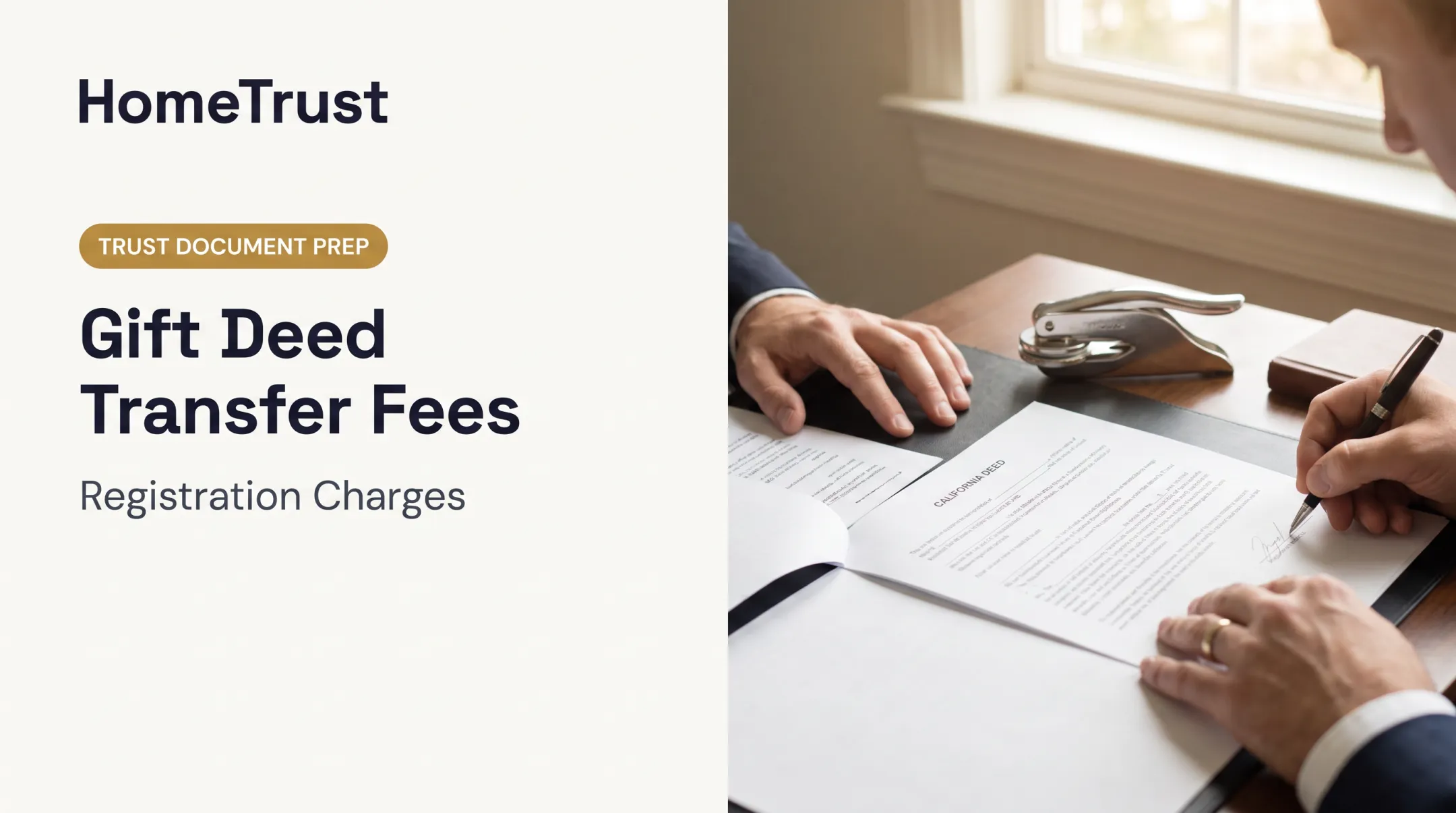 Gift Deed Transfer Fees and Registration Charges