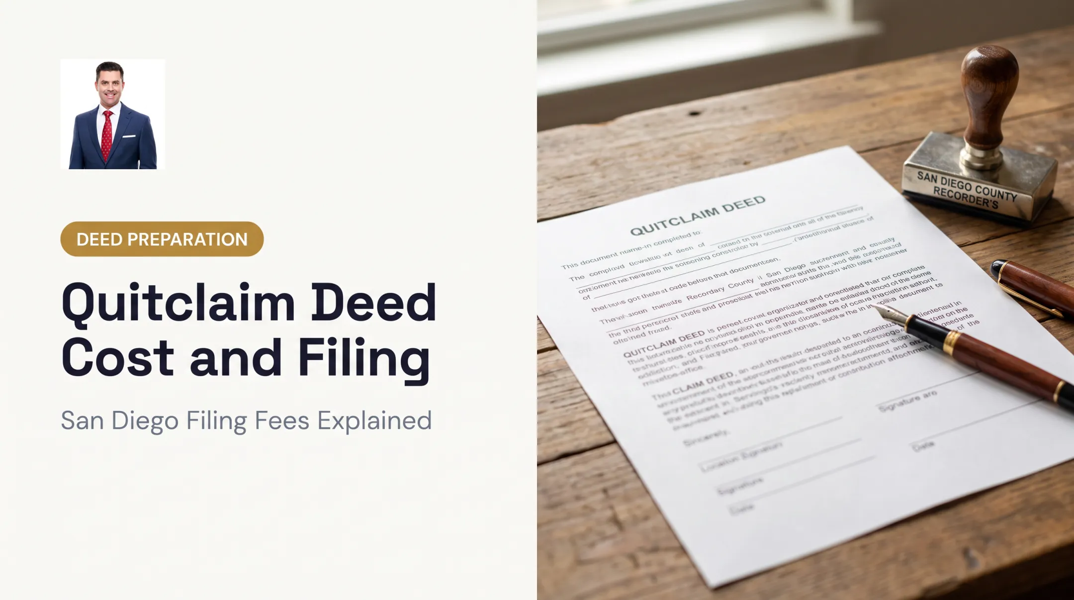 Quitclaim Deed Cost and Filing