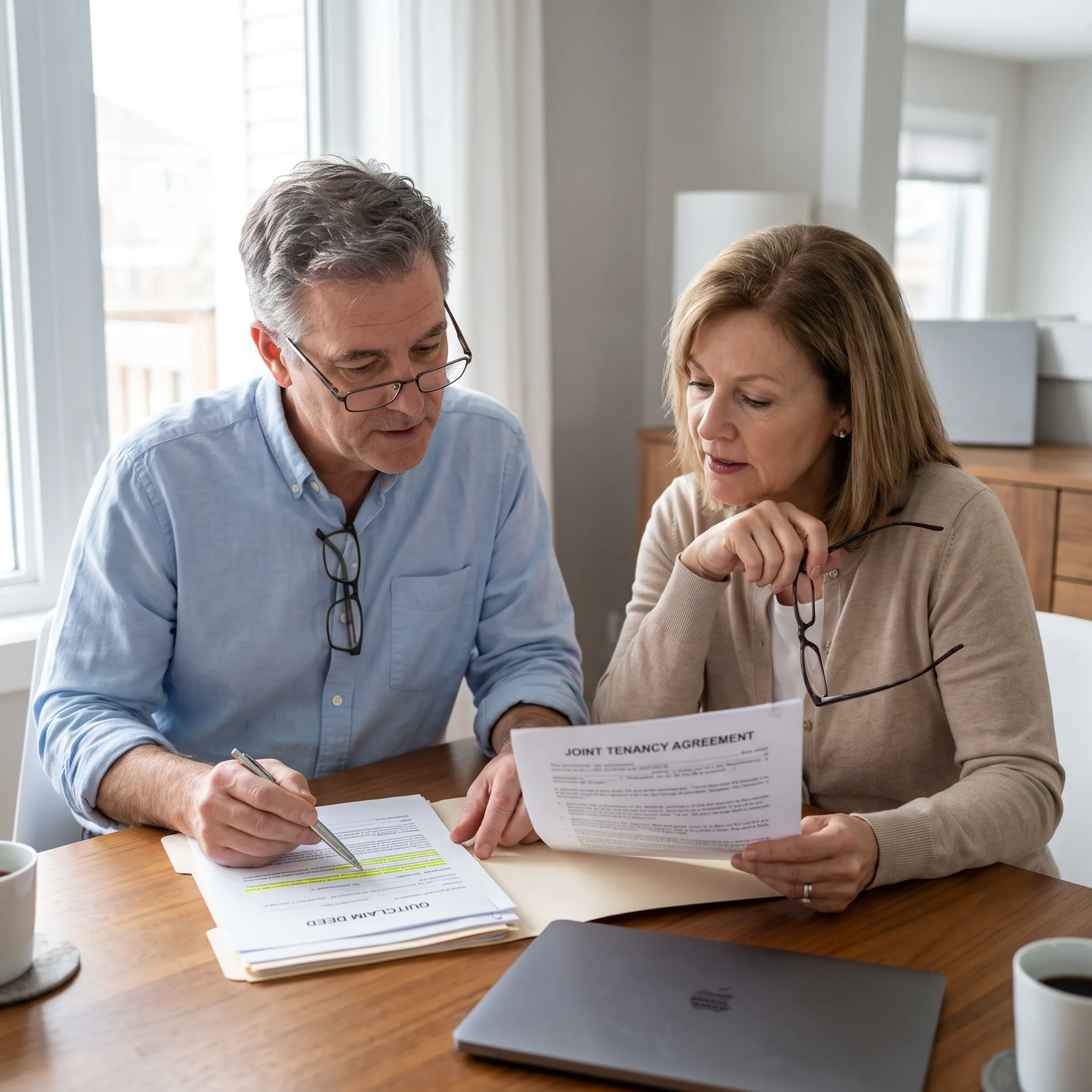 Professional preparing California property transfer documents