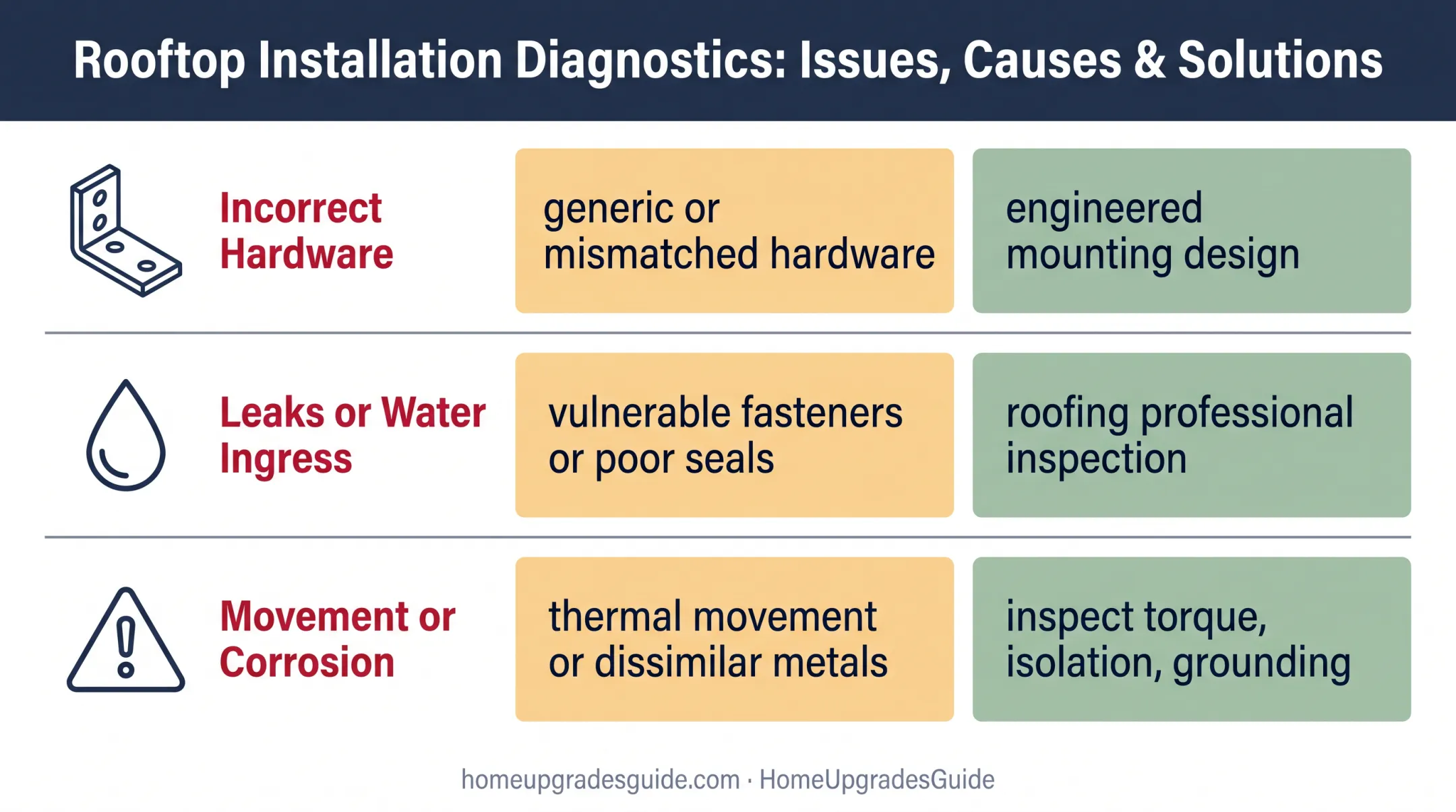 Three common metal roof solar problems causes and fixes