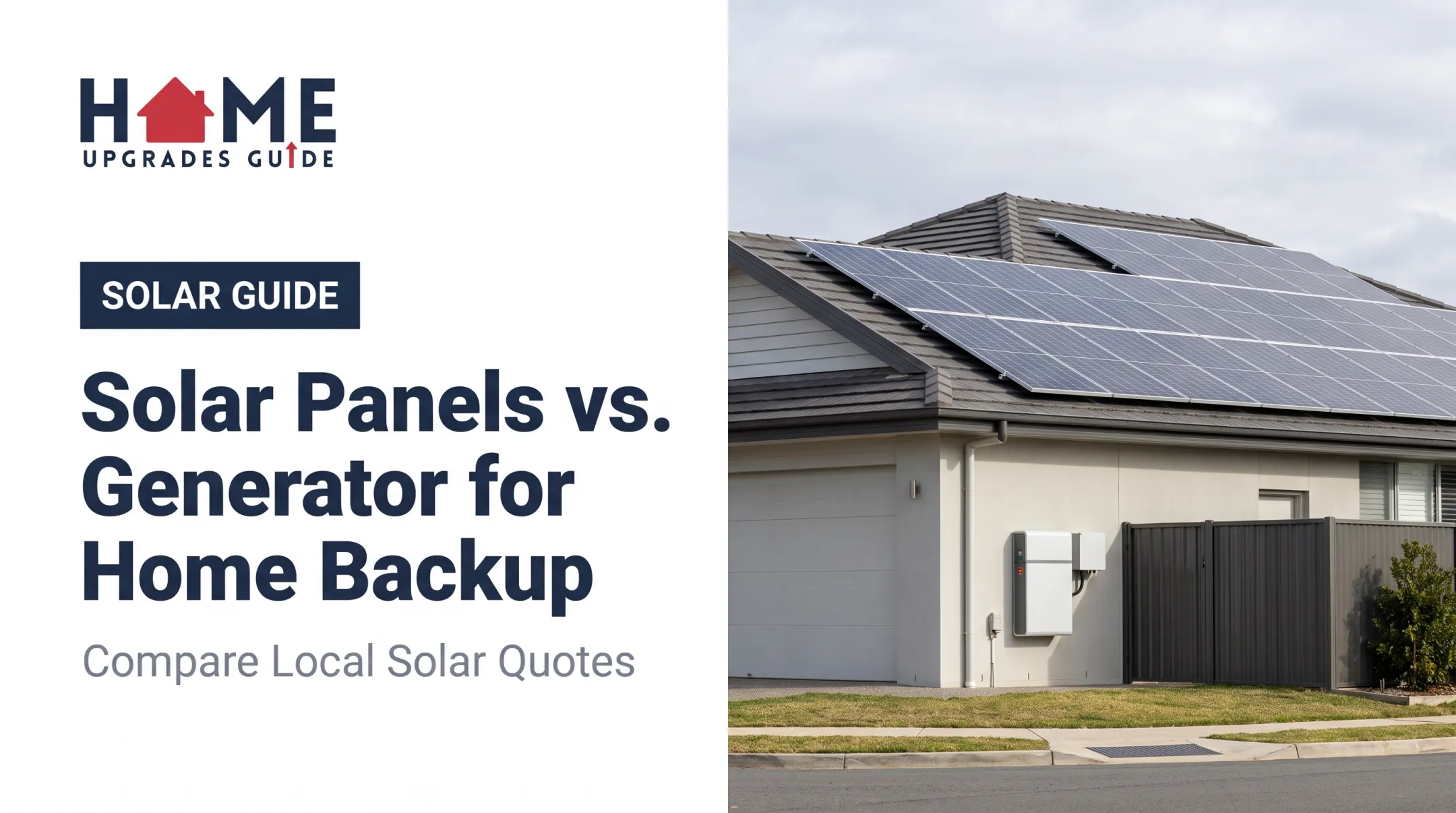 Solar Panels vs. Generator for Home Backup