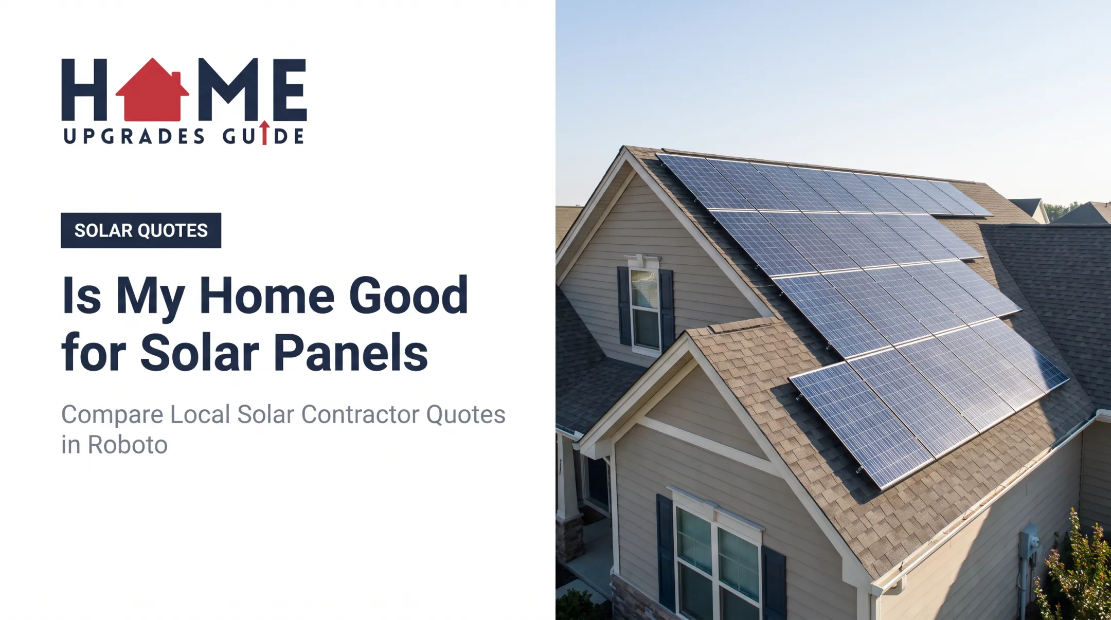 Is My Home Good for Solar Panels