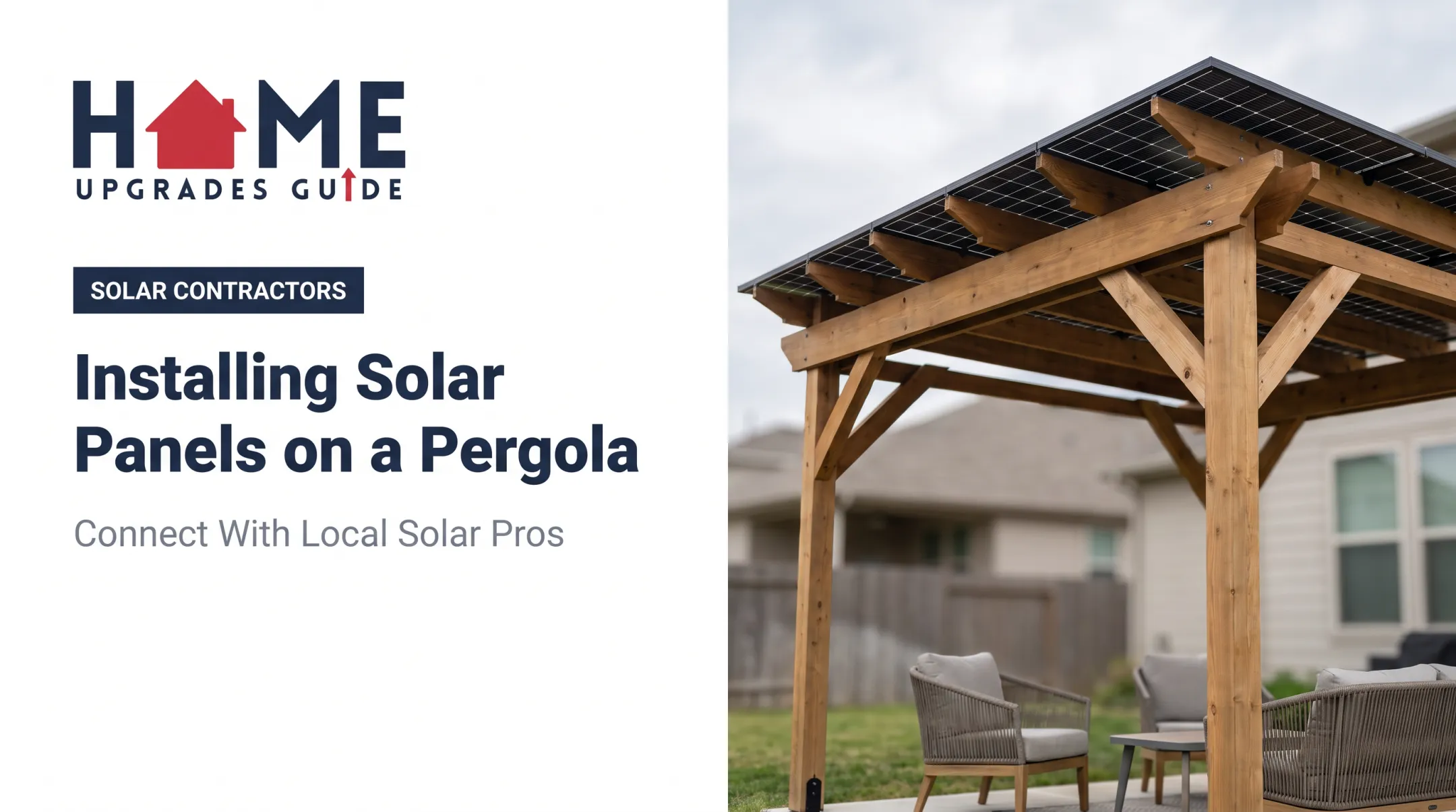 Installing Solar Panels on a Pergola