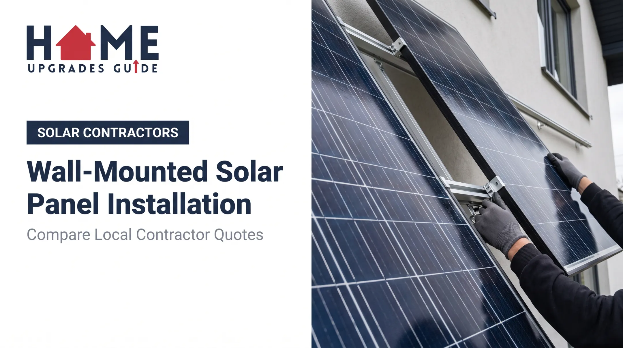 Wall-Mounted Solar Panel Installation