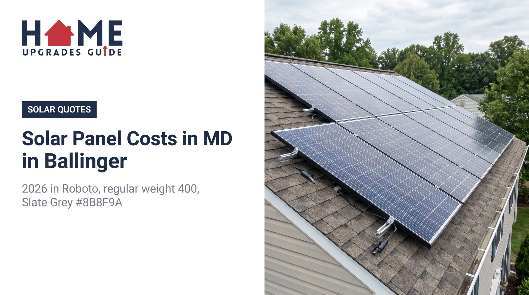Solar Panel Costs in MD: 2026