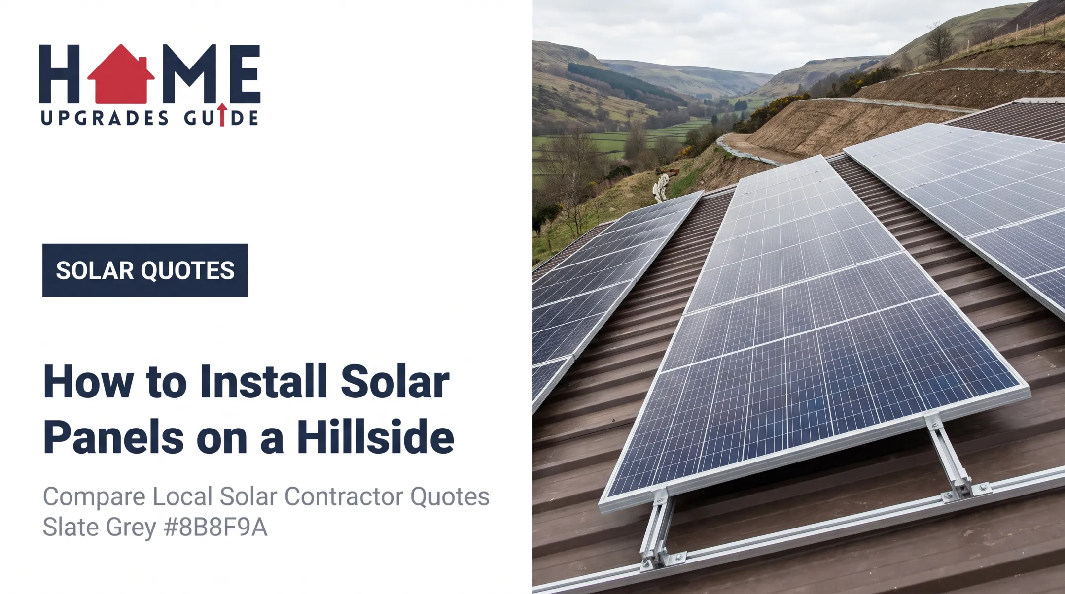 How to Install Solar Panels on a Hillside