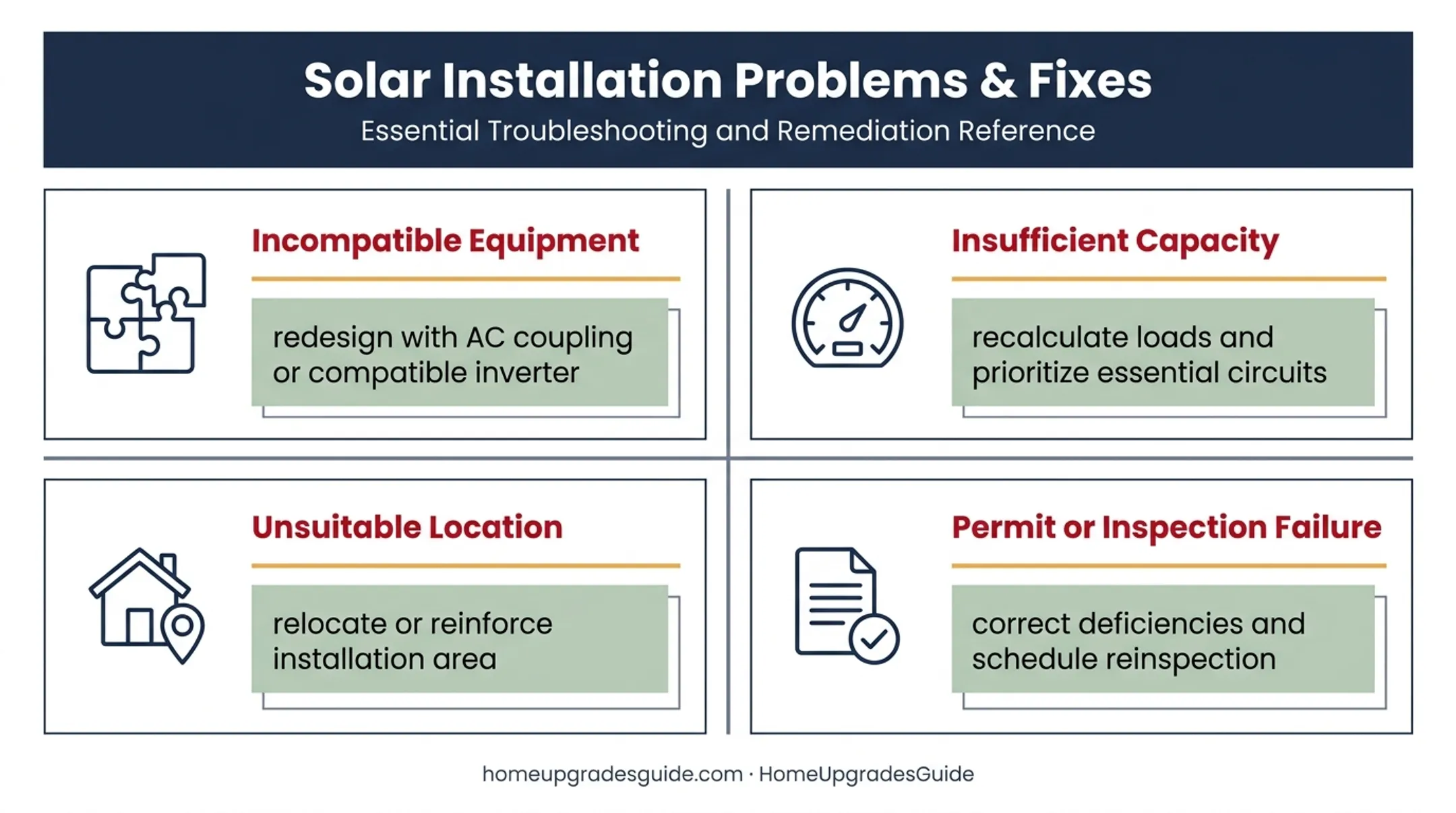 Four common home solar battery installation problems and fixes