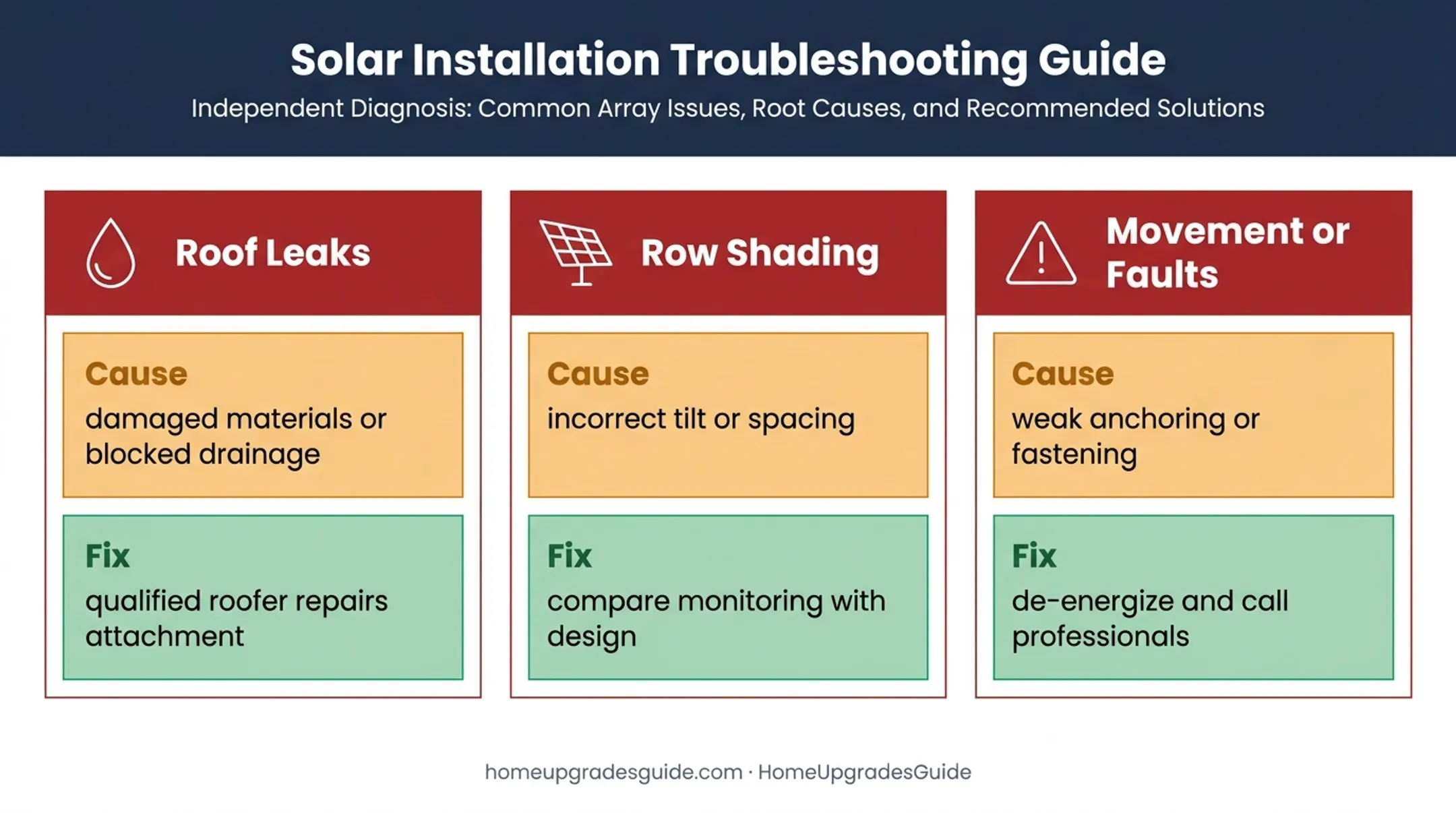 Three common flat roof solar problems causes and recommended fixes
