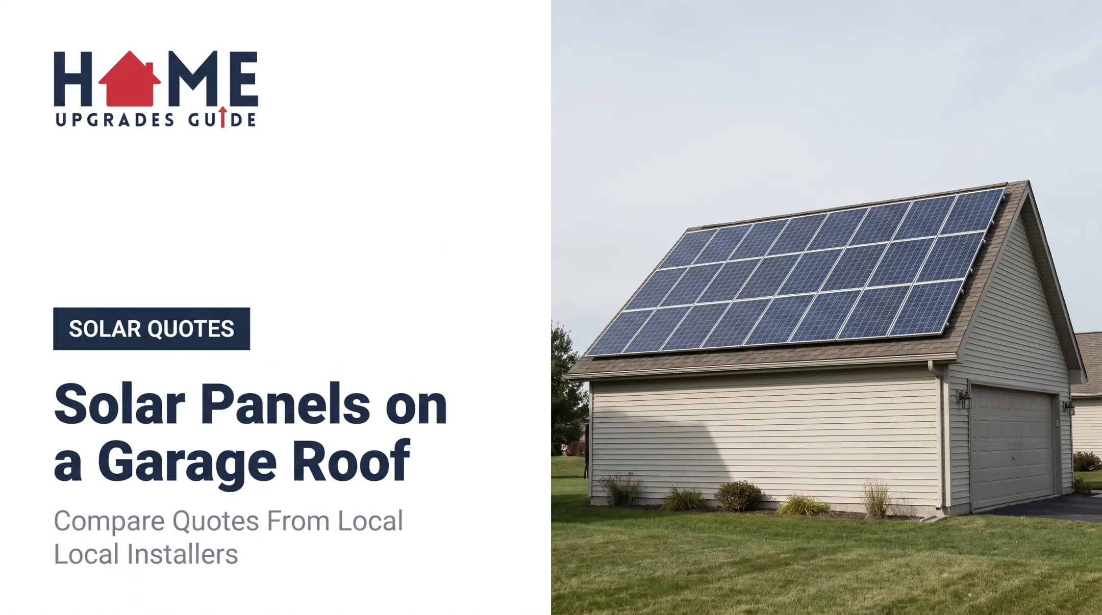 Solar Panels on a Garage Roof