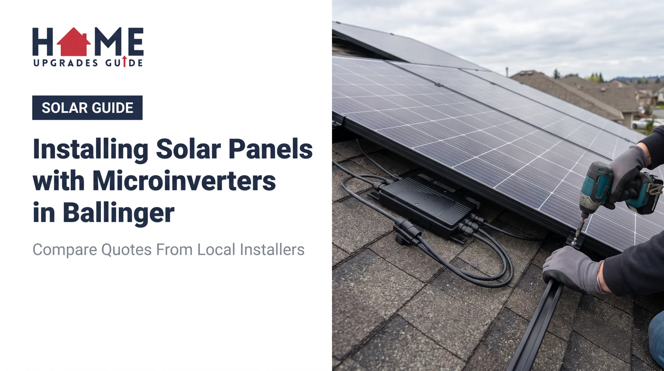 Installing Solar Panels with Microinverters