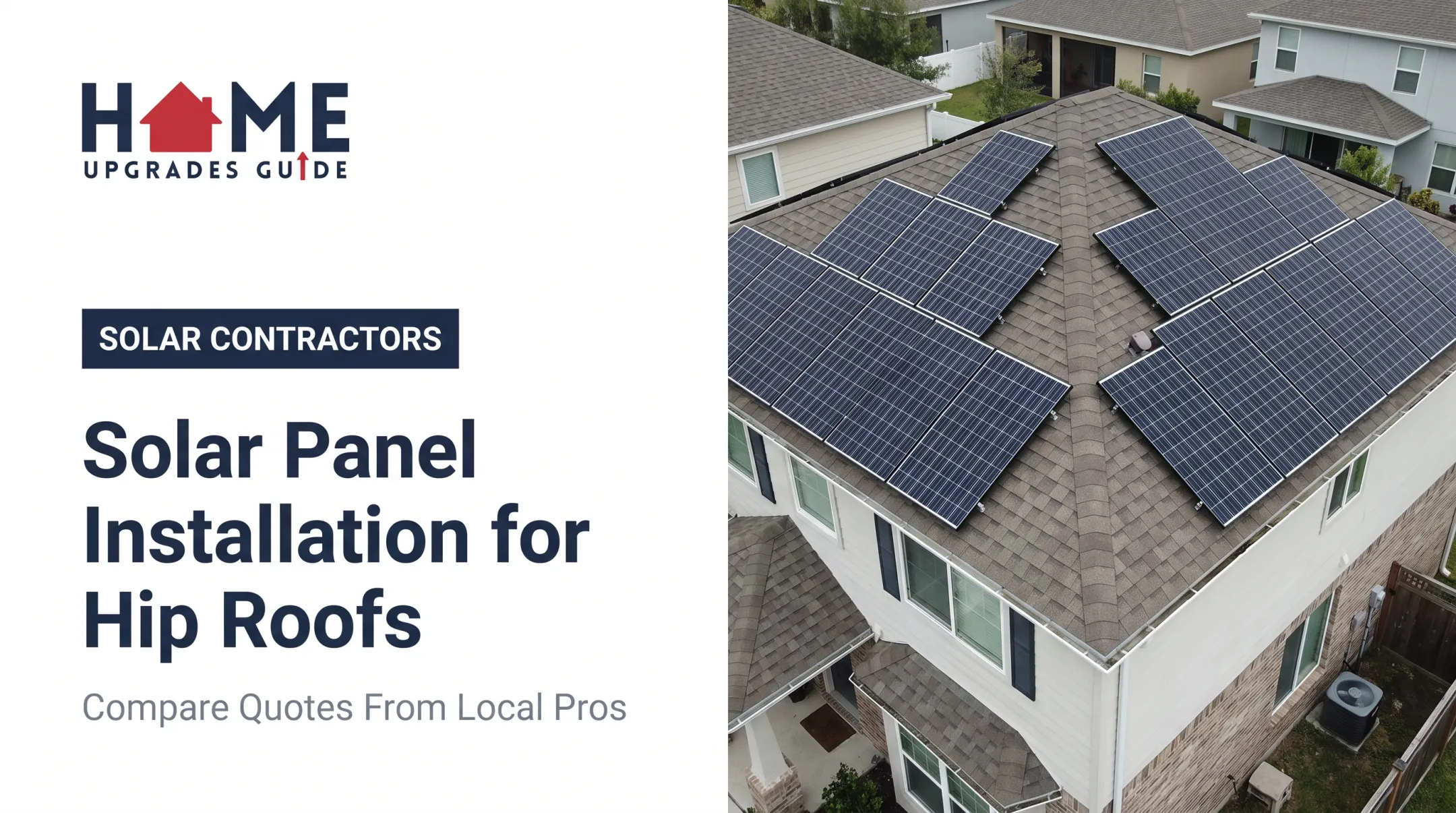 Solar Panel Installation for Hip Roofs