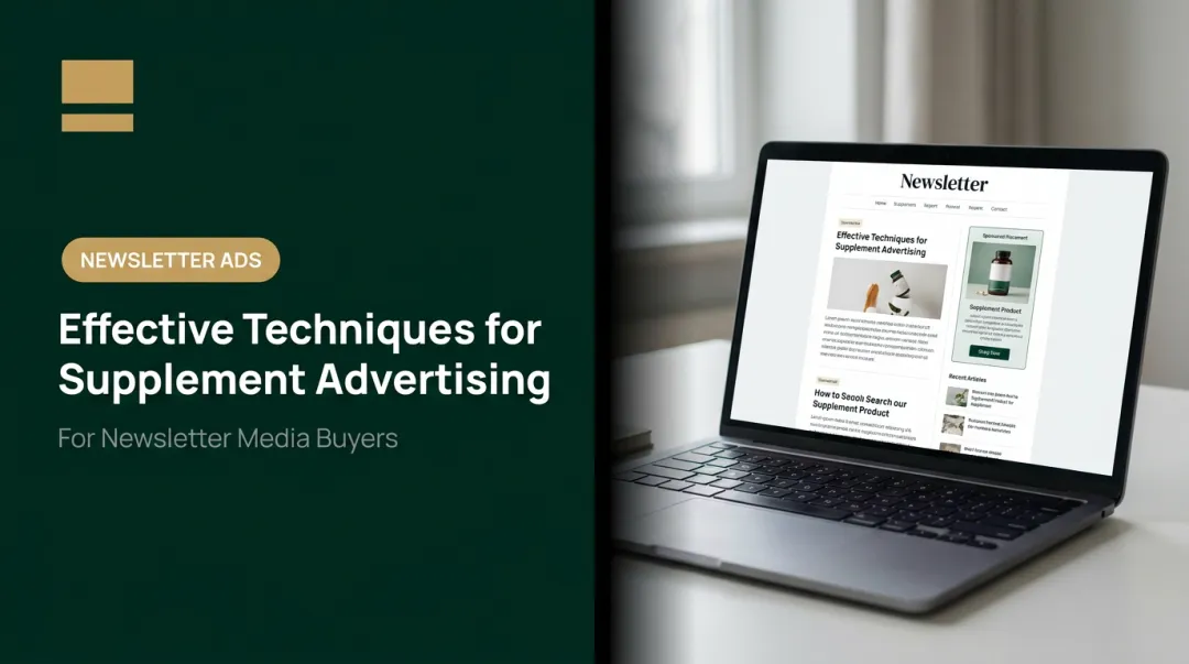 Effective Techniques for Supplement Advertising