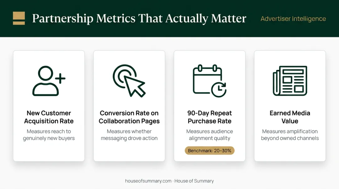 Four key wellness brand partnership success metrics and what each measures