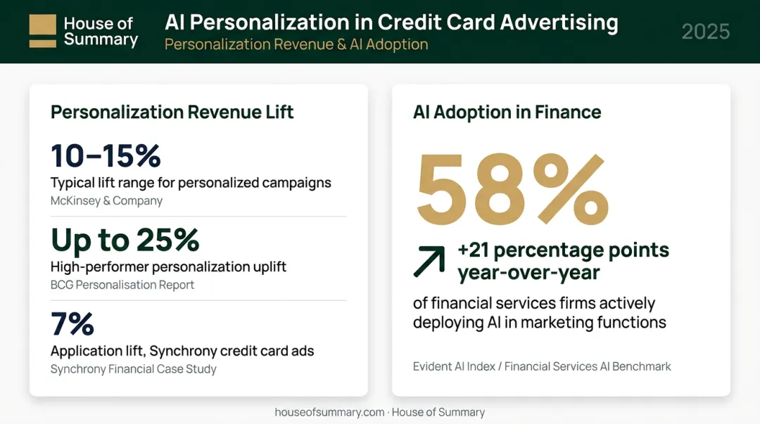 AI personalization revenue lift statistics and finance function adoption rates comparison