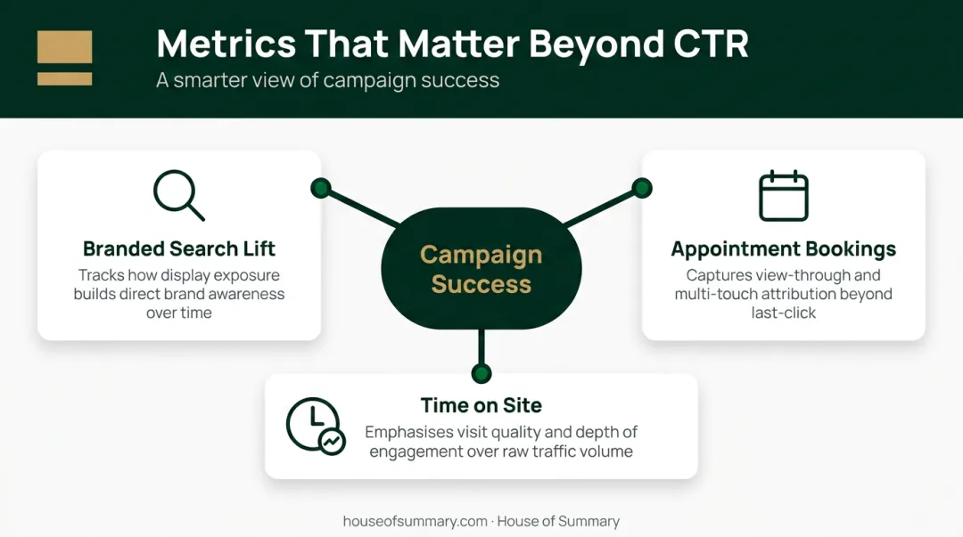 Healthcare display advertising key performance metrics beyond CTR measurement framework