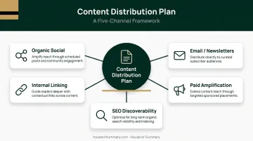 Five-channel content distribution promotion framework from social to paid amplification