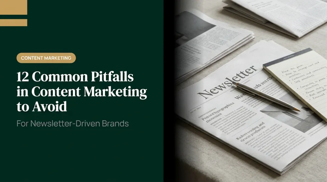 12 Common Pitfalls in Content Marketing to Avoid