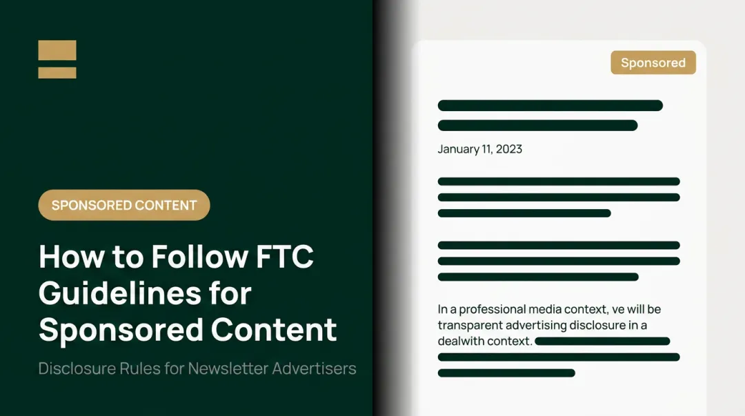 How to Follow FTC Guidelines for Sponsored Content