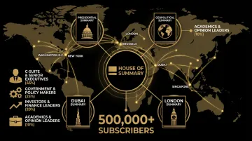 House of Summary newsletter network audience demographics map showing US and international subscriber distribution