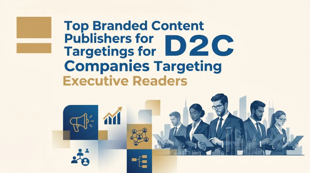 Top Branded Content Publishers for D2C Companies Targeting Executive Readers