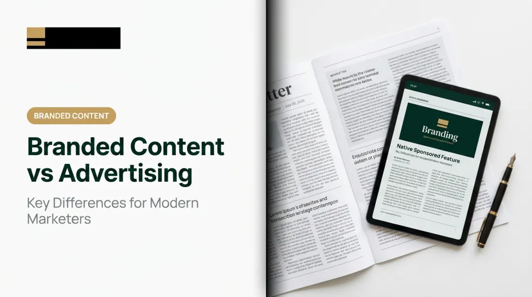 Branded Content vs Advertising: Key Differences for Modern Marketers
