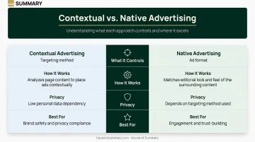 Contextual versus native advertising side-by-side comparison of key strategic dimensions