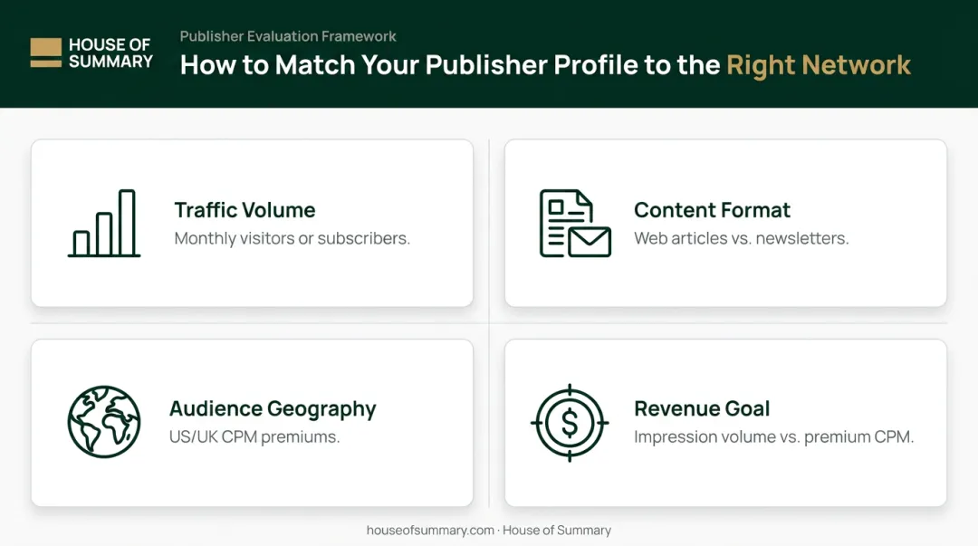 Four key publisher variables for choosing the right native advertising network