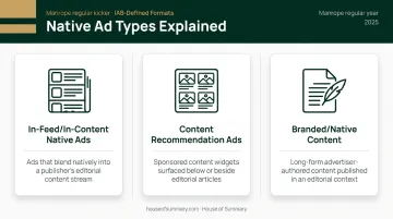Three IAB native ad types in-feed content recommendation and branded content explained