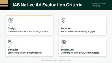 IAB native advertising four evaluation criteria design location behavior disclosure framework