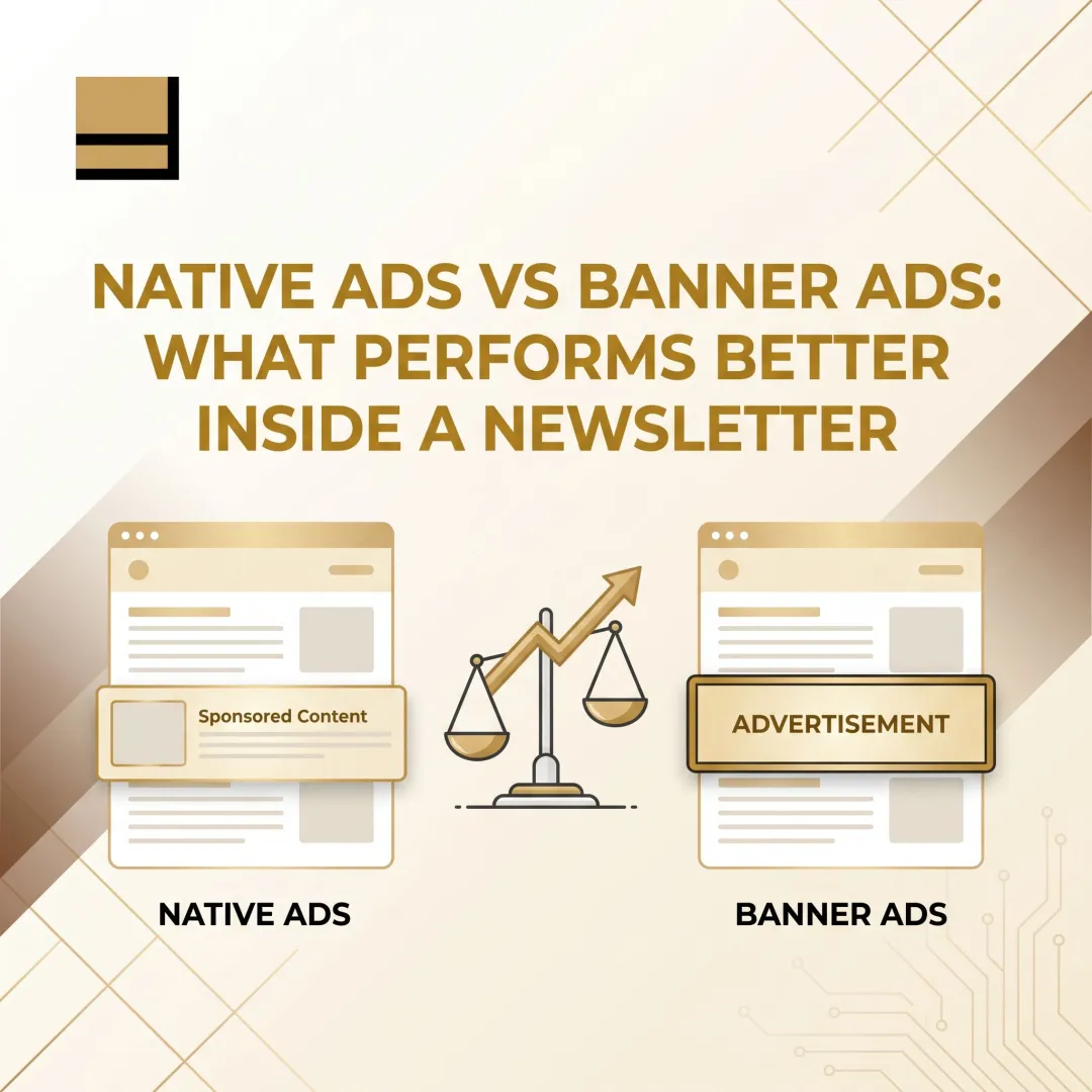 Native Ads vs Banner Ads: What Performs Better Inside a Newsletter