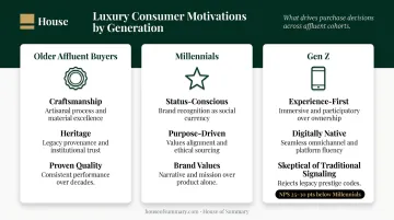 Luxury consumer generational comparison older buyers millennials Gen Z motivations and behaviors