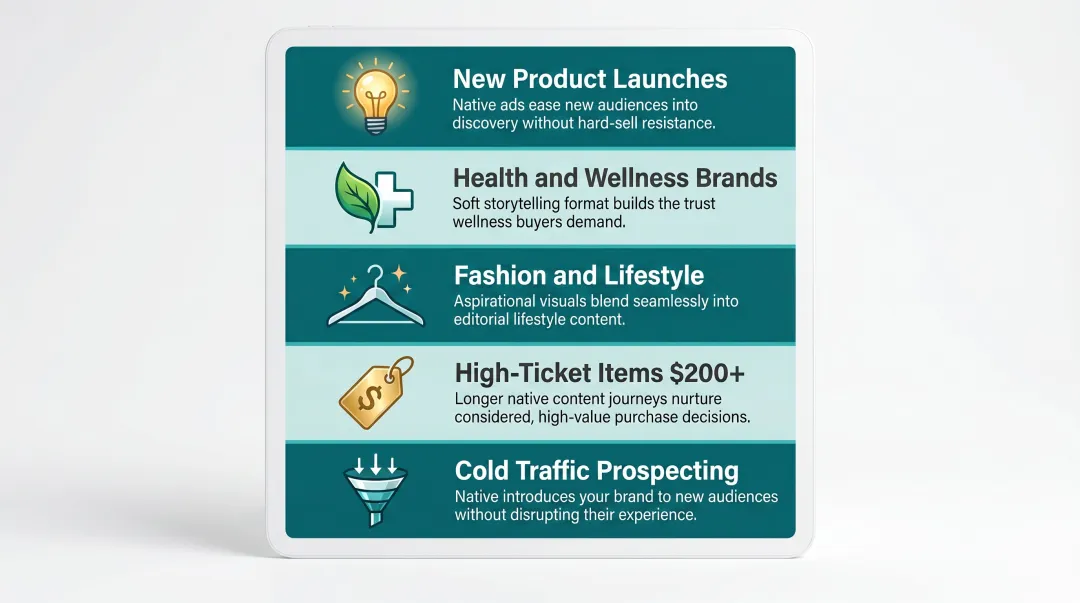 Five D2C product categories where native advertising delivers strongest results