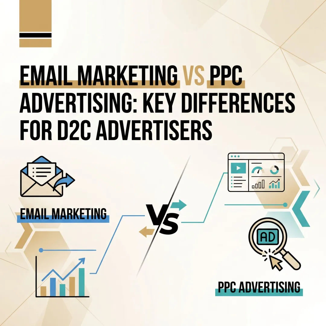Email Marketing vs PPC Advertising: Key Differences for D2C Advertisers