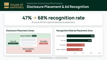 Eye-tracking study showing disclosure placement effect on native ad recognition rates