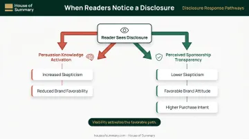 Two competing reader response pathways triggered by native ad disclosure labels
