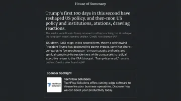 House of Summary newsletter sponsorship placement showing in-email branded content integration
